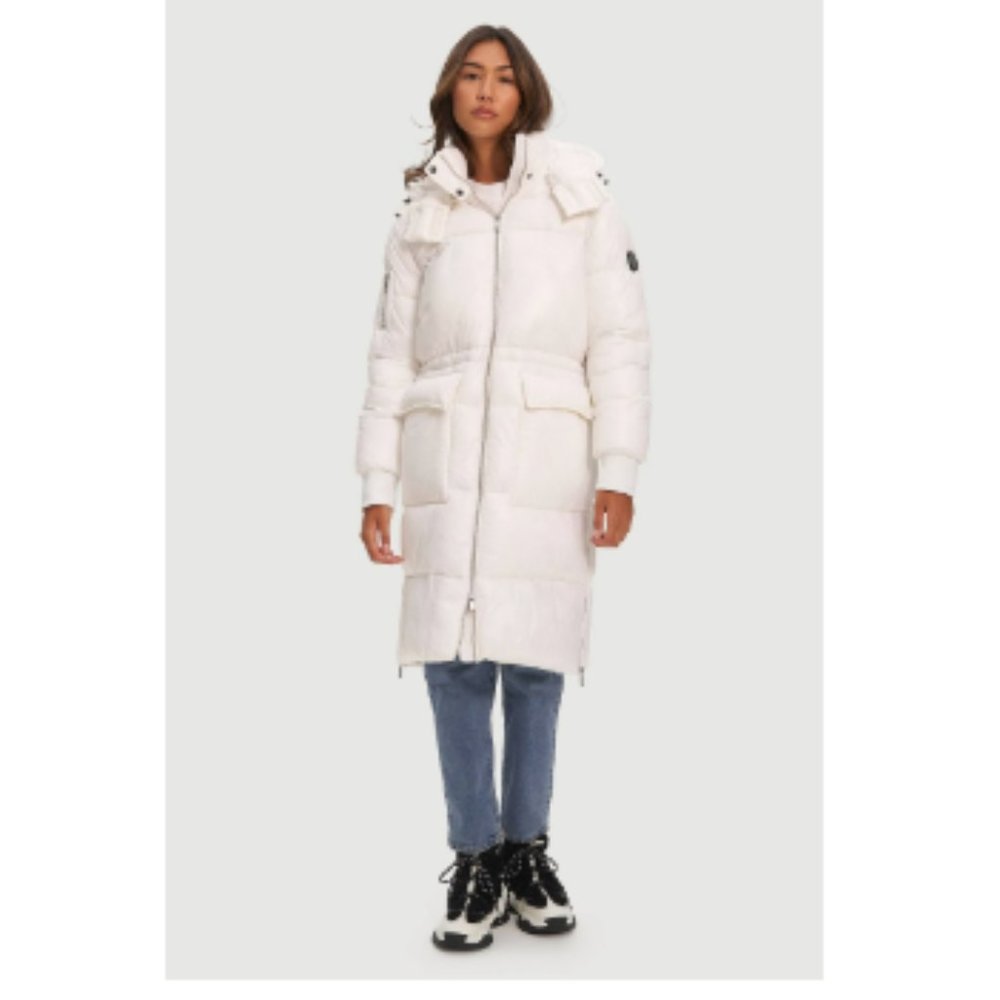 Reo Long Length Puffer Coat Size S/P Off White New With Tags